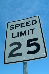 Speed Limit 25 MPH Sign